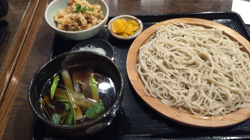 鴨南蛮とかやくご飯|おっちさん