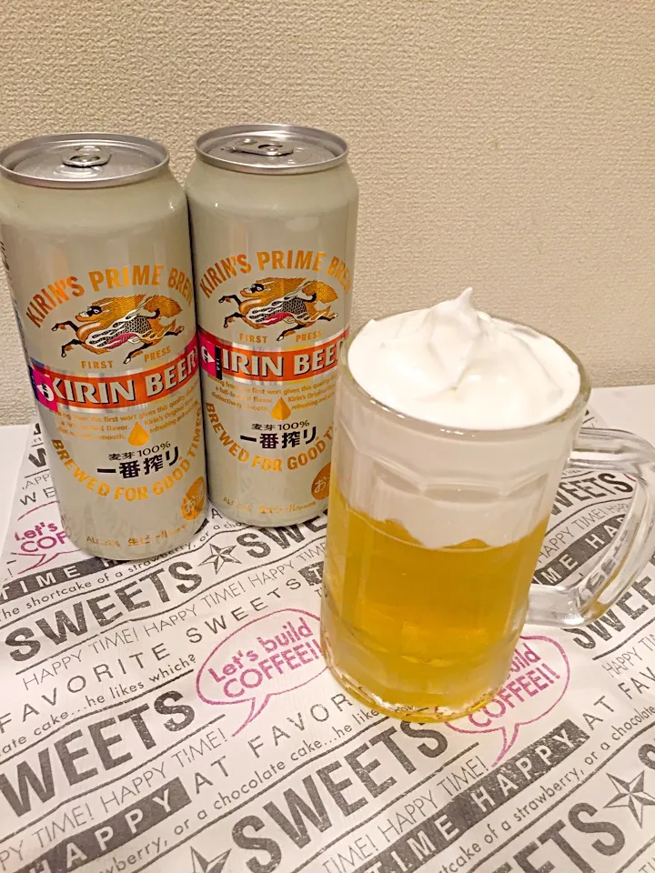 なんちゃってビール♡りんごゼリーのレモンメレンゲのせ|なぎささん