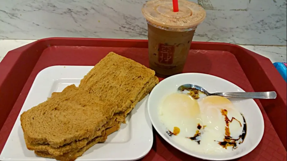 Breakfast Toast with Iced Milo 😍😋👄👅💋|🌷lynnlicious🌷さん