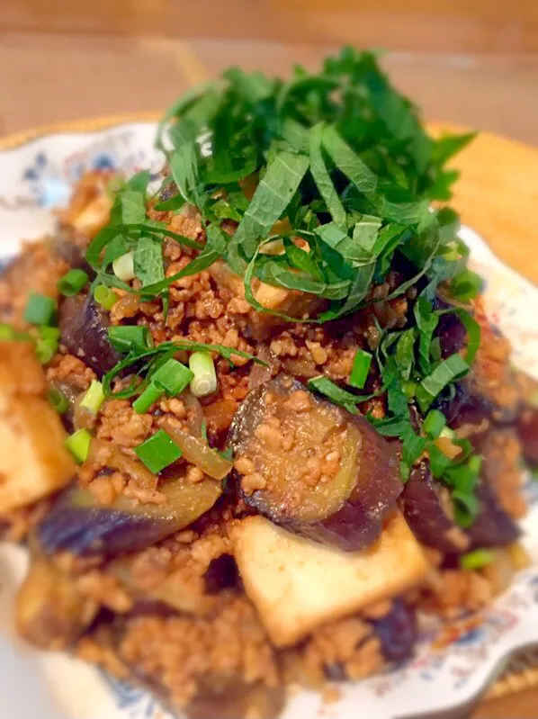 Tomokoちゃんの料理 なすの赤味噌挽肉バルサミコ炒め💗|あゆさん