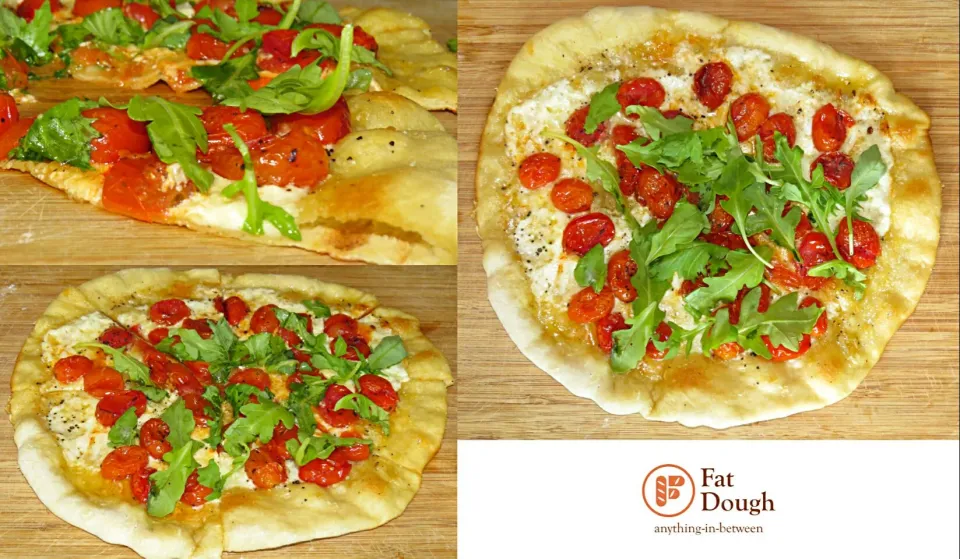 Snapdishの料理写真:Roasted Cherry Tomatoes Roman Pizza|Daniel Limさん