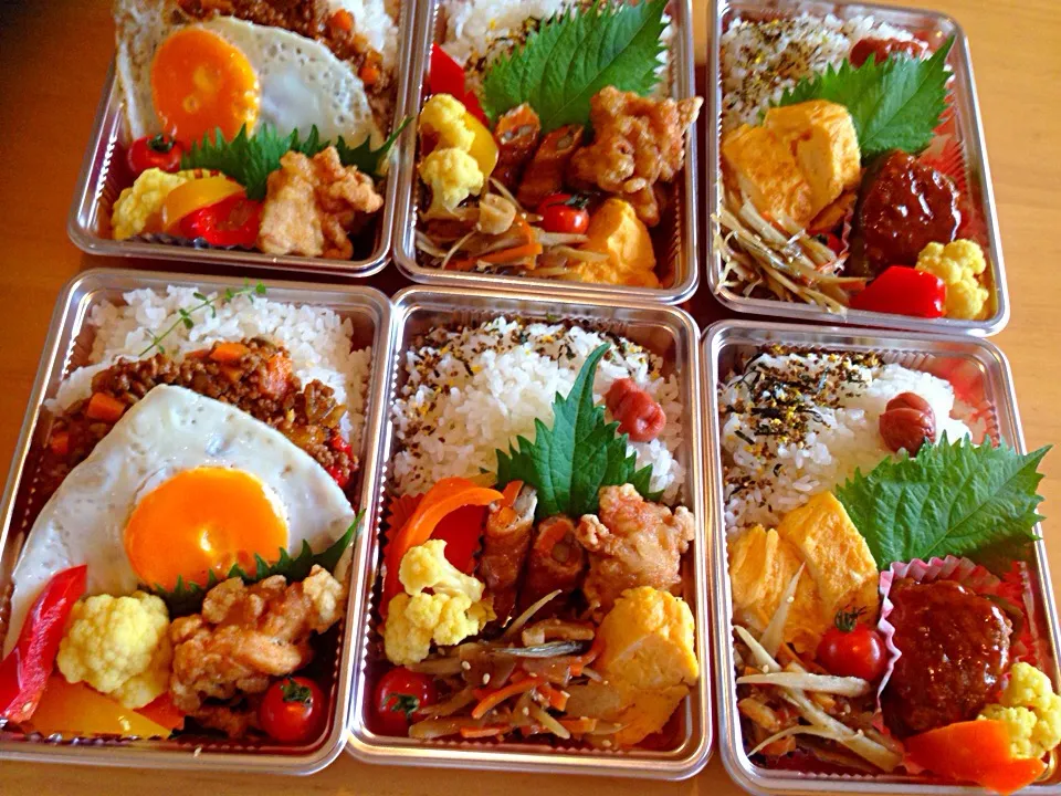 今日はお弁当教室
ドライカレー弁当
豚バラ野菜巻き黒酢はちみつ醤油
ピーマン肉詰め|愛ママさん