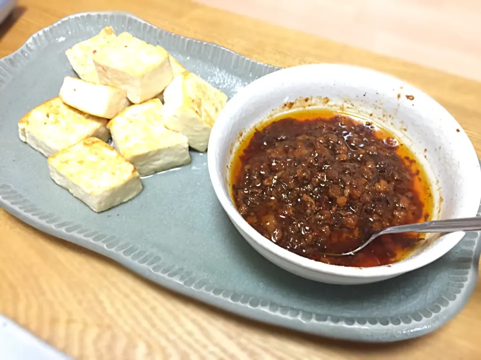 お豆腐ステーキ肉味噌を添えて|あやさん