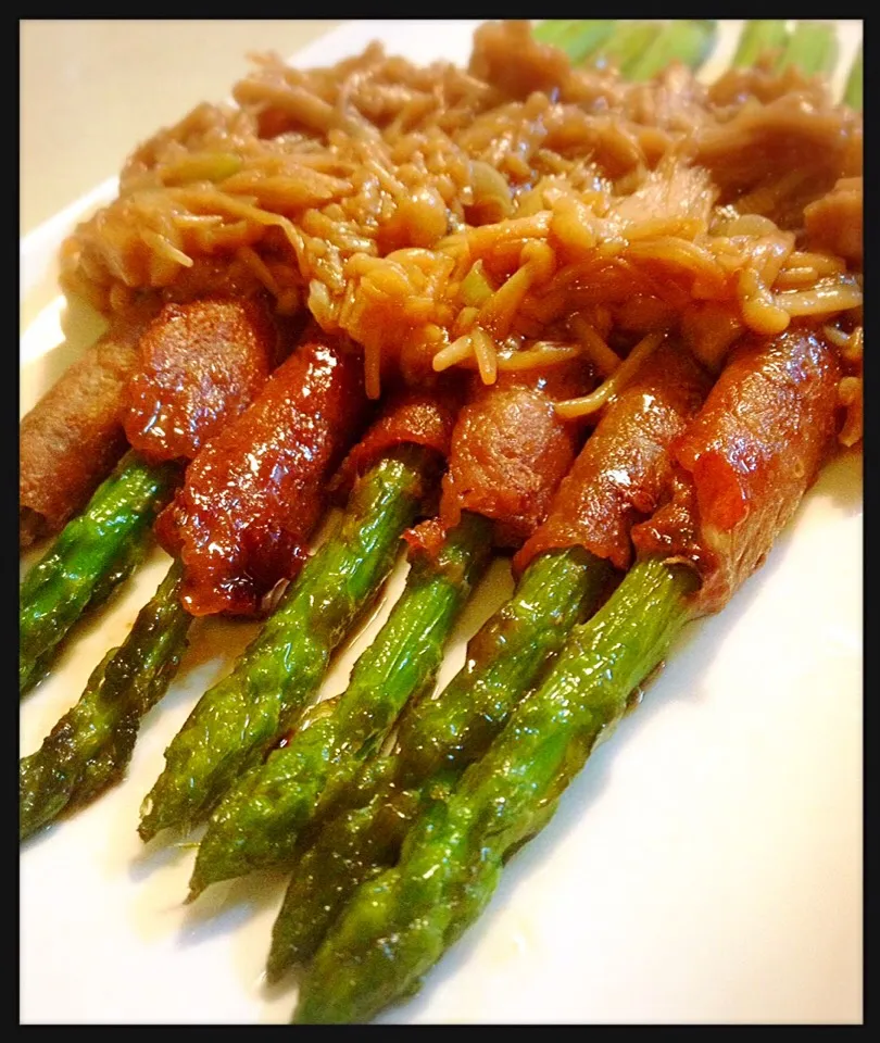 アスパラガスの豚肉巻き。Asparagus rolled by pork|toyamadaさん