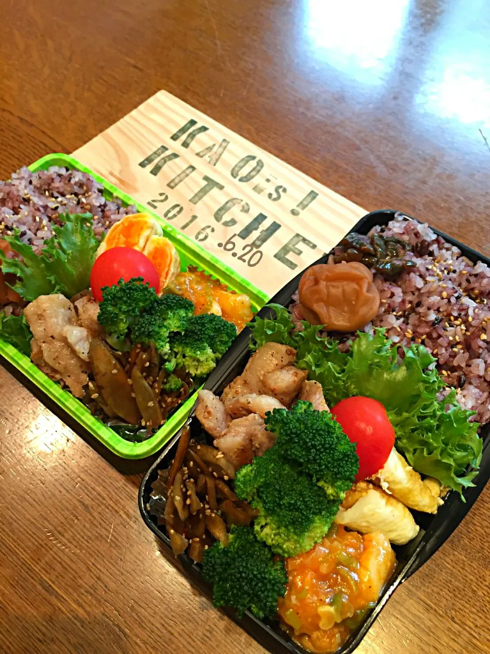 Snapdishの料理写真:今日の弁当🍱玉弁🍱海老弁|Kaoruさん