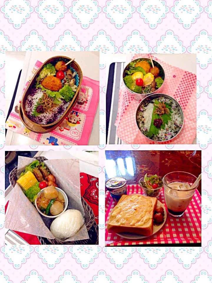 今日のお弁当と朝ごはん(๑´ڡ`๑)|ちゃたままさん