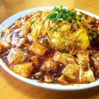 マボシンハン 麻婆豆腐➕天津飯のフュージョン 麻婆天津飯