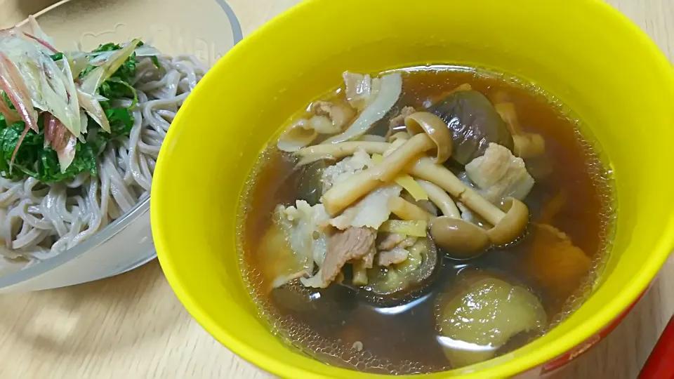 さくら🐼🌸さんのお茄子と豚バラ肉のあったかそうめん◟́◞̀♡|りんごさん