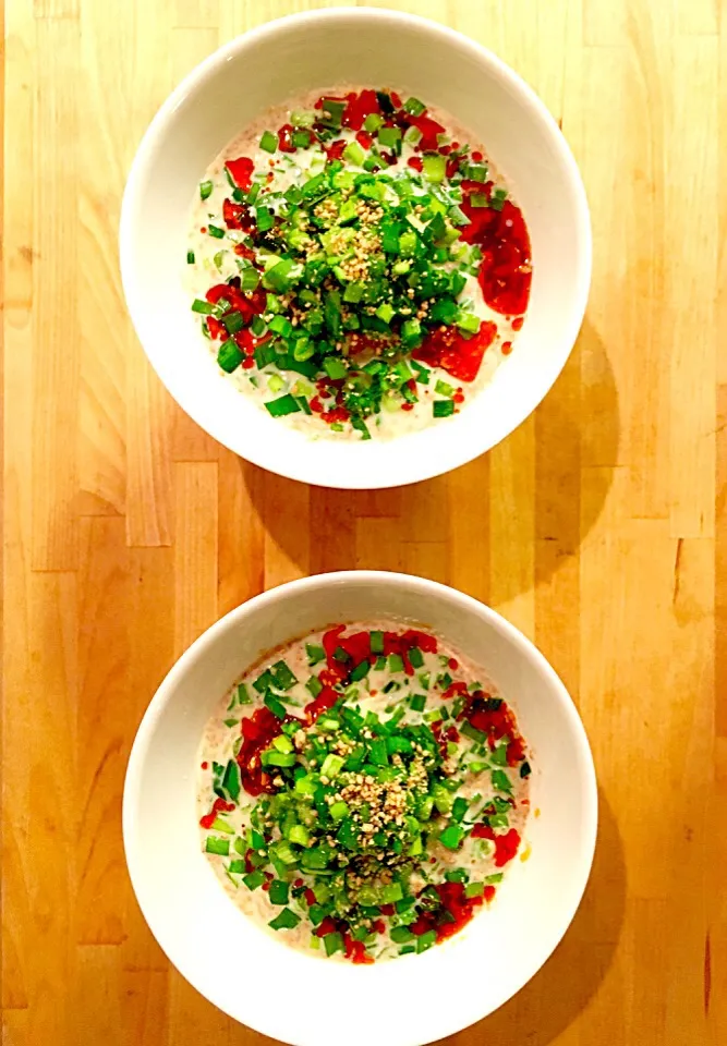 豆乳で担々麺風冷やし麺|ふわくまさん