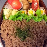 Snapdishの料理写真:ちくわトリ弁当|びすこさん