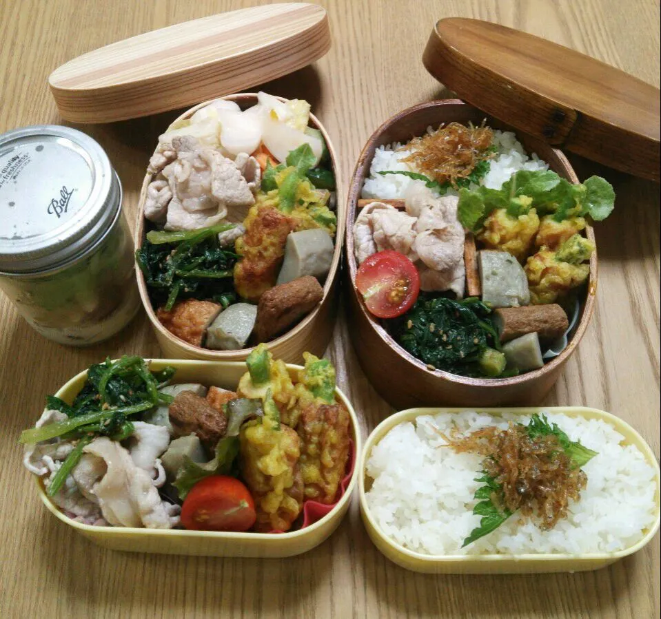 Snapdishの料理写真:『糖質制限お弁当＆sakurakoさんのいんげん豆と竹輪のカレー揚げ』|seri-chanさん