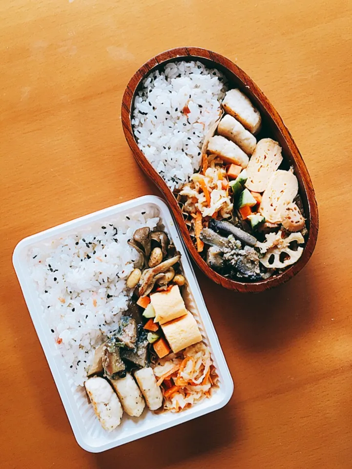 今日のお弁当♥︎2人分
ミツカン酢でナスの味噌炒め|ゆかさん