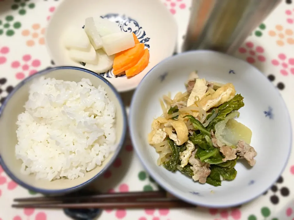 Snapdishの料理写真:豚肉と白菜のミルフィーユ鍋|churaromaさん