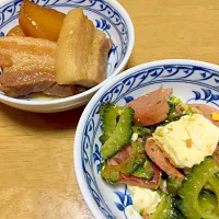 ゴーヤチャンプルーと角煮✨|真希さん