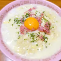 Snapdishの料理写真:カルボナーラ風ラーメン☆|Nanaさん