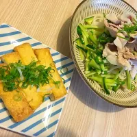 Snapdishの料理写真:今日の夜ごはん🍴

冷しゃぶうどん
厚揚げステーキ

早くも夏バテ気味の胃袋に..(  ˊ࿁ˋ ) ᐝ

ごちそうさまでした🙏|ko.postさん