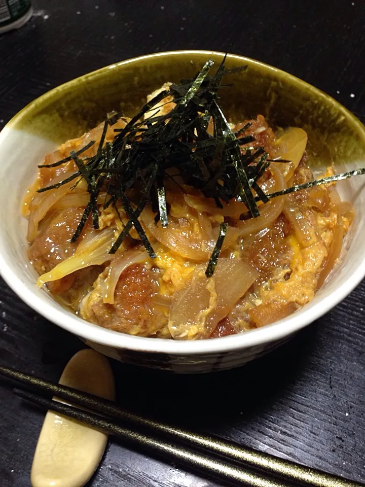 残り物の串カツでカツ丼|UZUさん