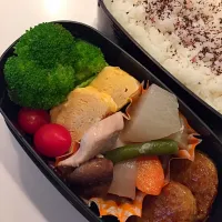 Snapdishの料理写真:オットくんのお弁当|Maki Takaiさん