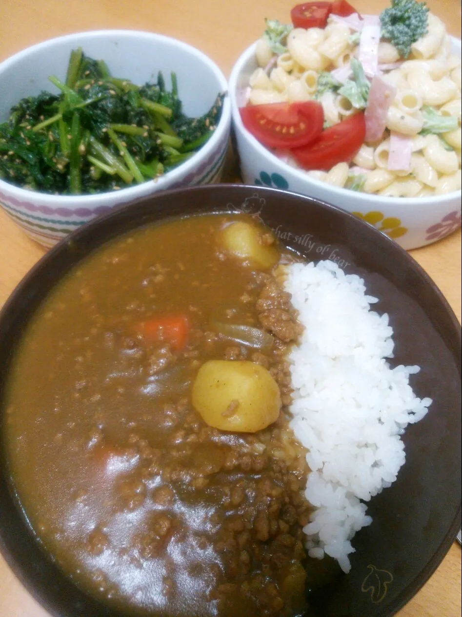 Snapdishの料理写真:今夜はカレーよ～(*^O^*)|Kayo Matsudaさん