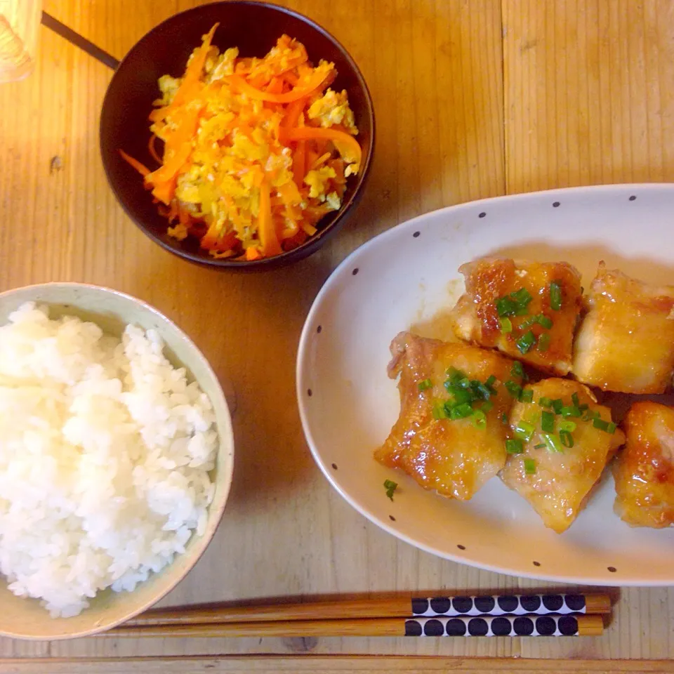 肉巻き豆腐&人参しりしり🍖💕|Ayumi Yokoyamaさん