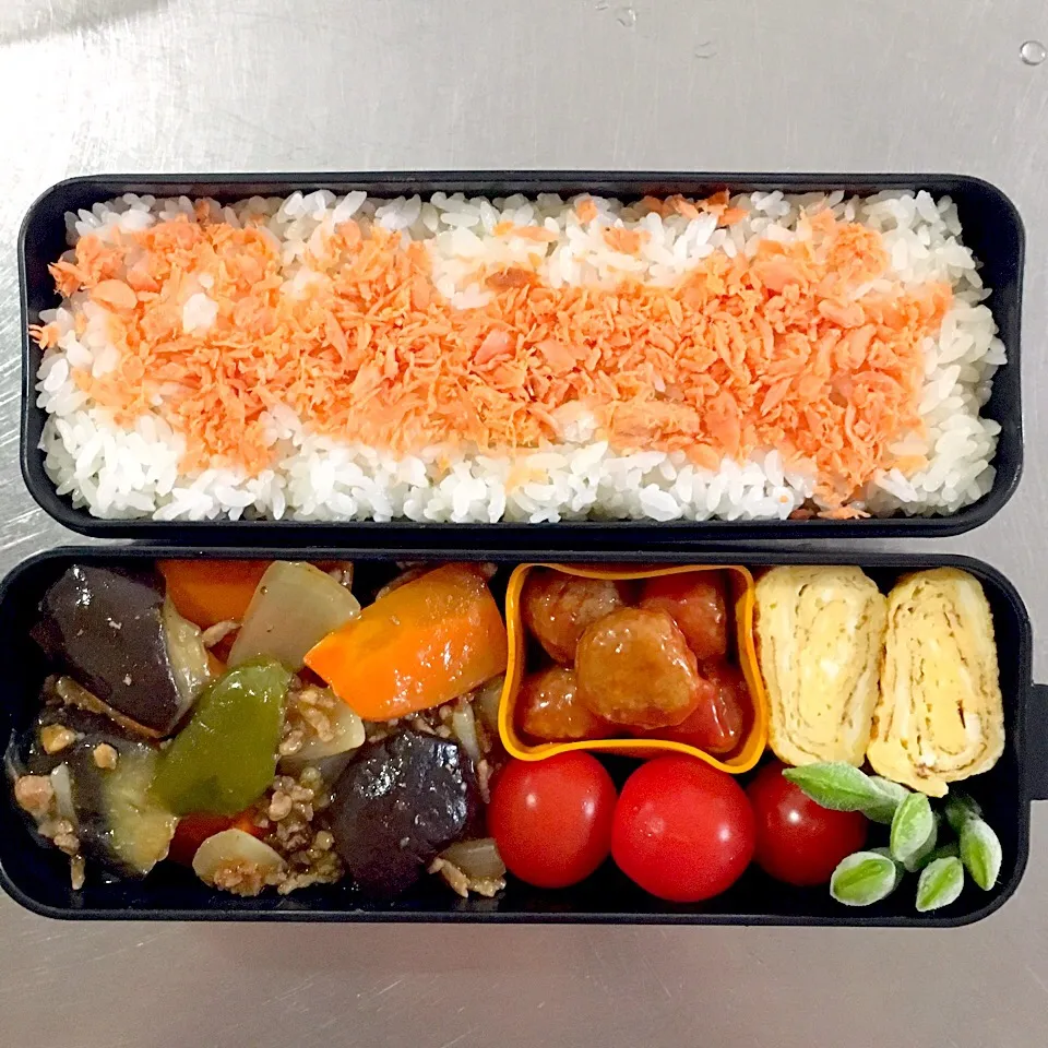 Snapdishの料理写真:6/23 麻婆茄子弁当|すずちゅんさん