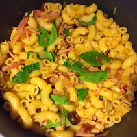 Snapdishの料理写真:Pasta light with ham and basil|CWSさん