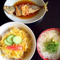 Snapdishの料理写真:夫のお昼ご飯🍚|椿さん