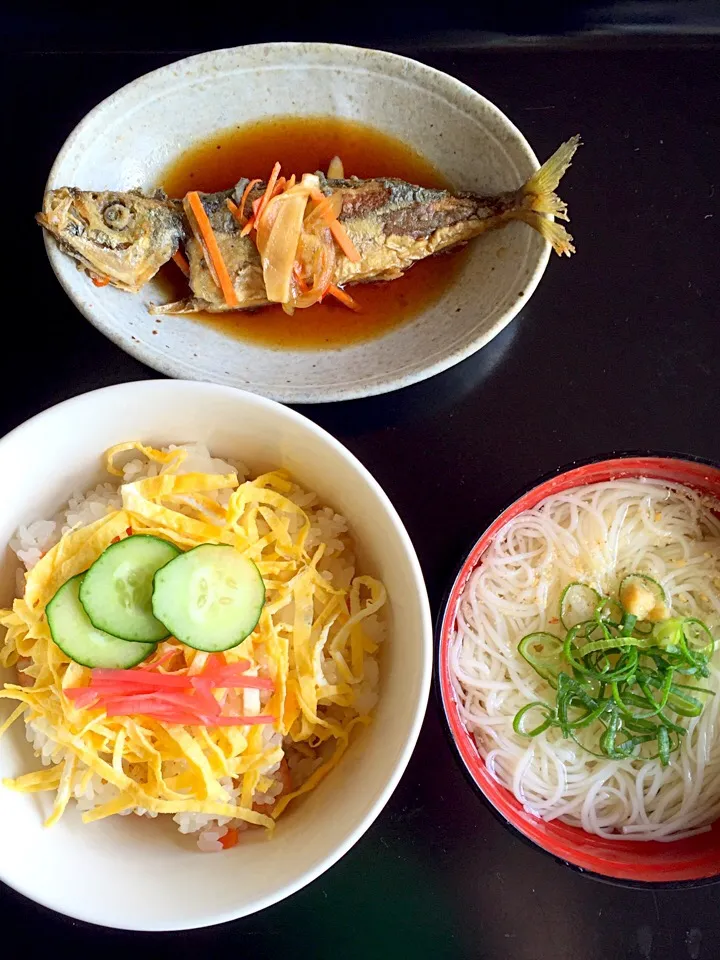 Snapdishの料理写真:夫のお昼ご飯🍚|椿さん