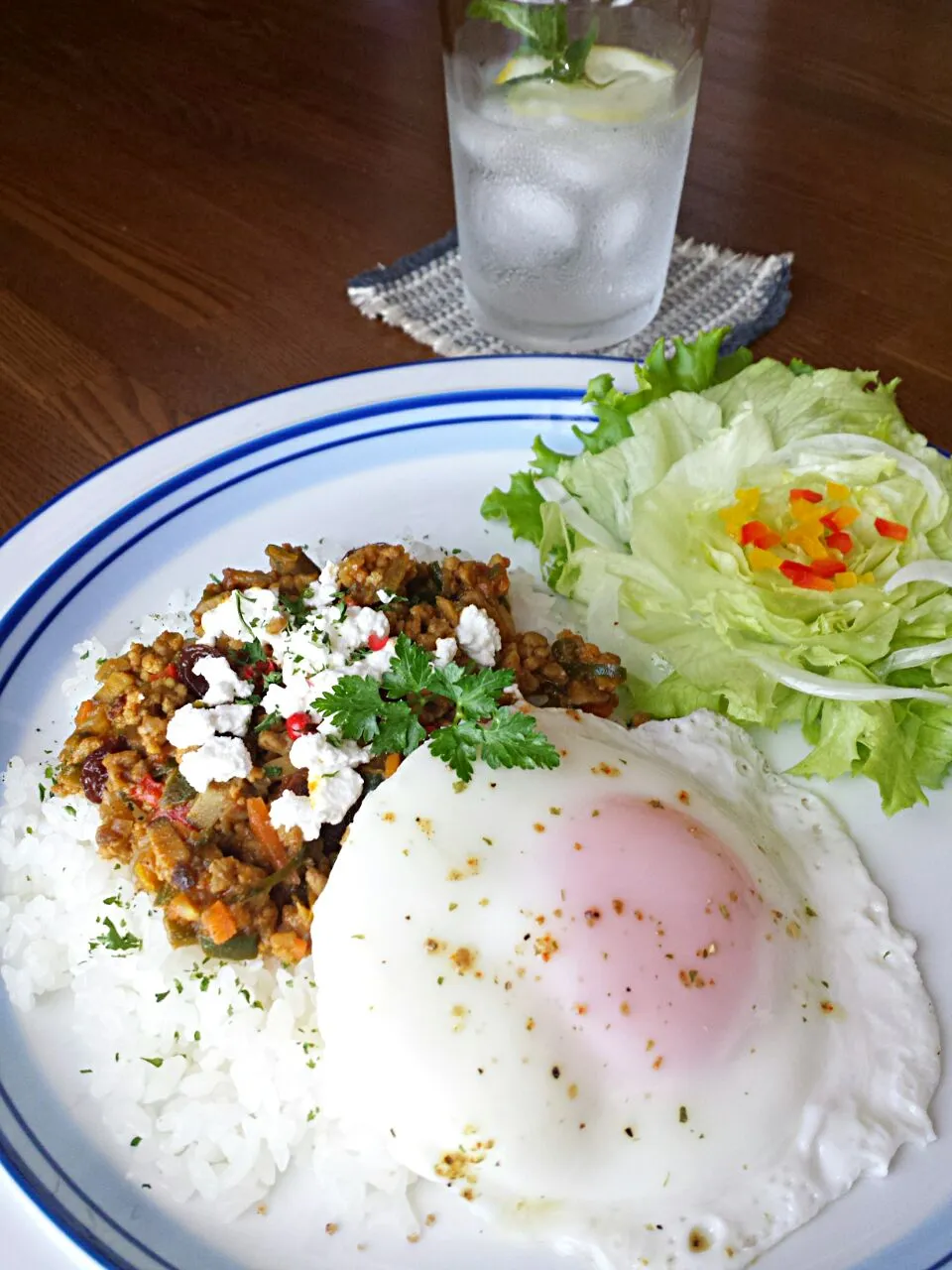 ドライカレーで昼ごはん|おちゃわんさん