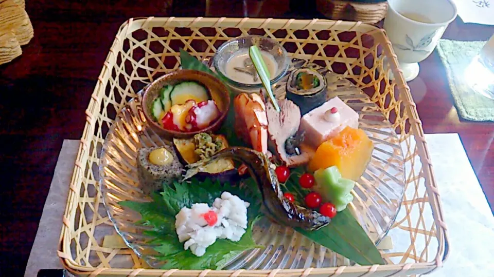 嵐山 松籟庵の夏の八寸|かおちゃんさん