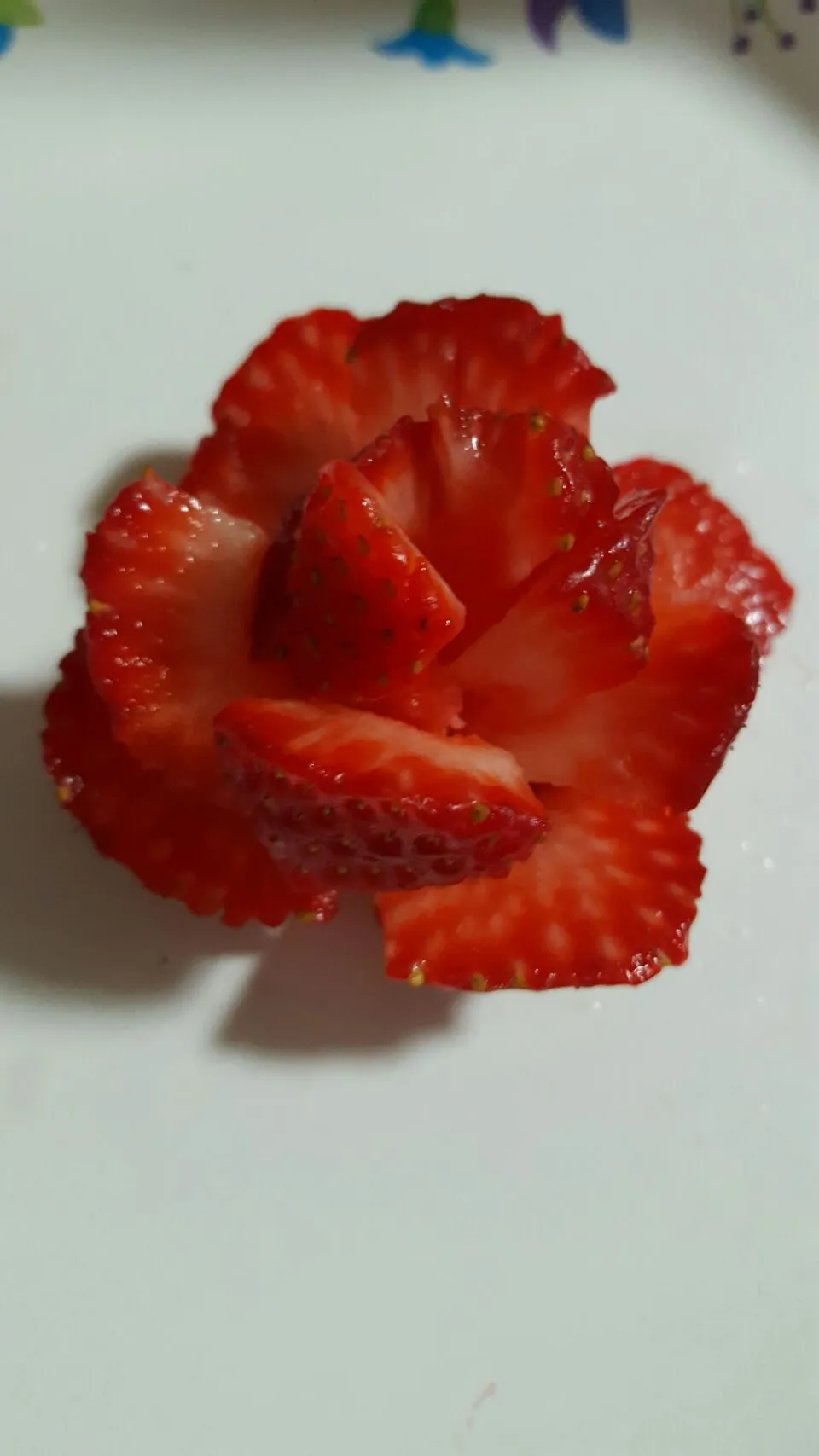 Fourth try actually yielded a viable strawberry rose.|Thebluestbutterflyさん