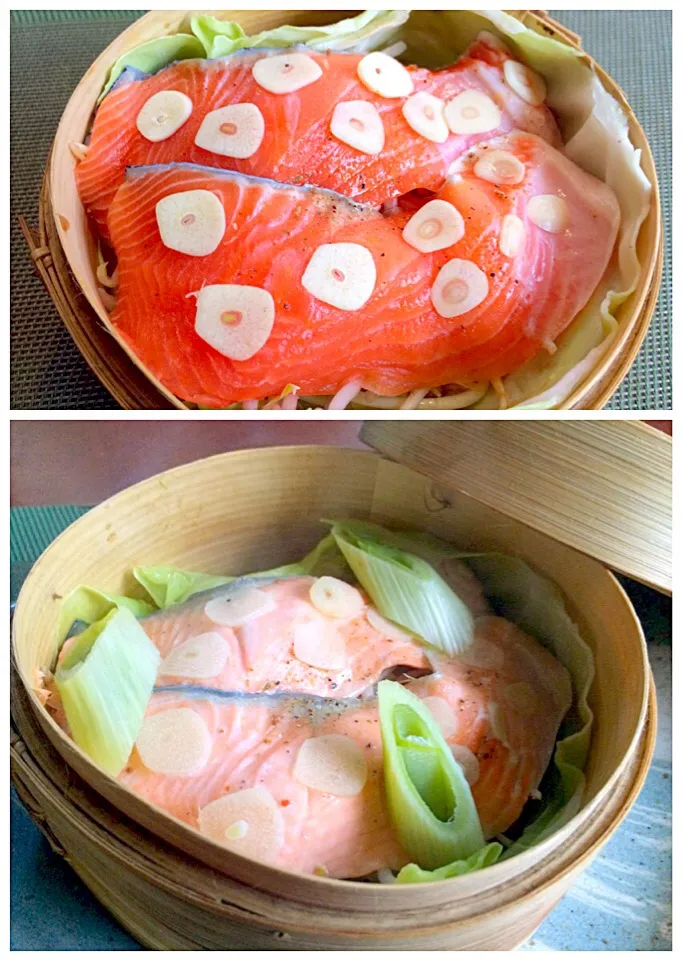 Steamed Salmon♨️鮭の酒蒸し|🌈Ami🍻さん