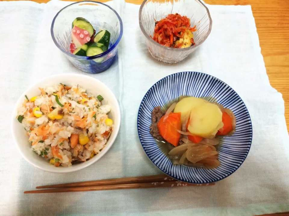 Snapdishの料理写真:夏バテご飯🌈|nao＊さん