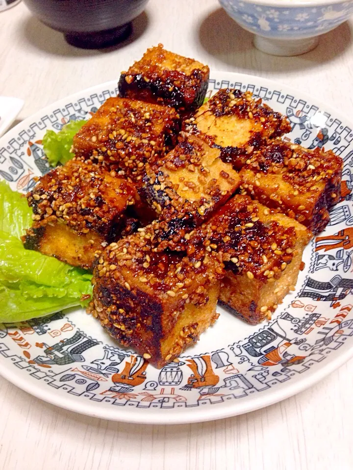 大好き！厚揚げの甘酸っぱゴマから揚げ|あやにん食堂さん