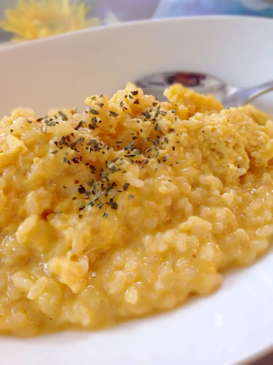 和風豆乳カルボナーラリゾット|miiさん