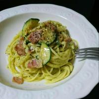 ゆかりさんのエビとズッキーニクリームのパスタ☆