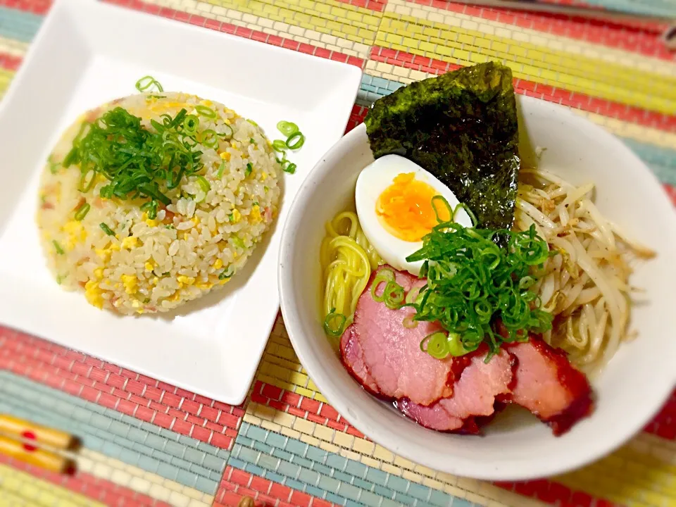 リクエストのため
初めて作った
塩ラーメン
チャーハン定食|まりあんさん