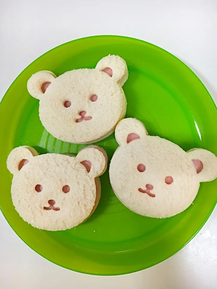 クマパン♡ハムチーズサンド|メルさん