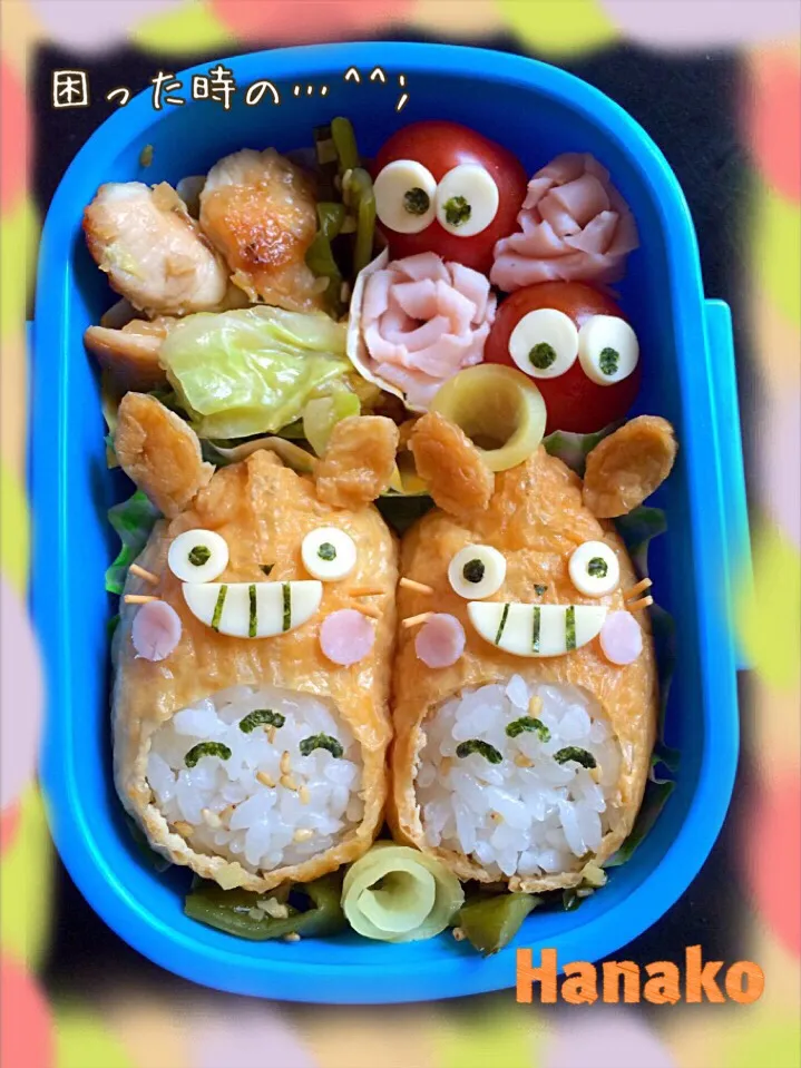 困った時のトトロ弁当！今日はお稲荷トトロ(*^o^*)♪|hanakoさん