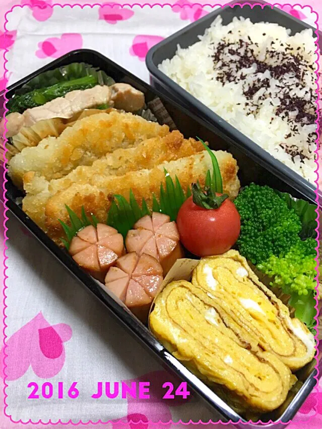 Snapdishの料理写真:６月２４日  息子弁当⚾︎|sesamiさん