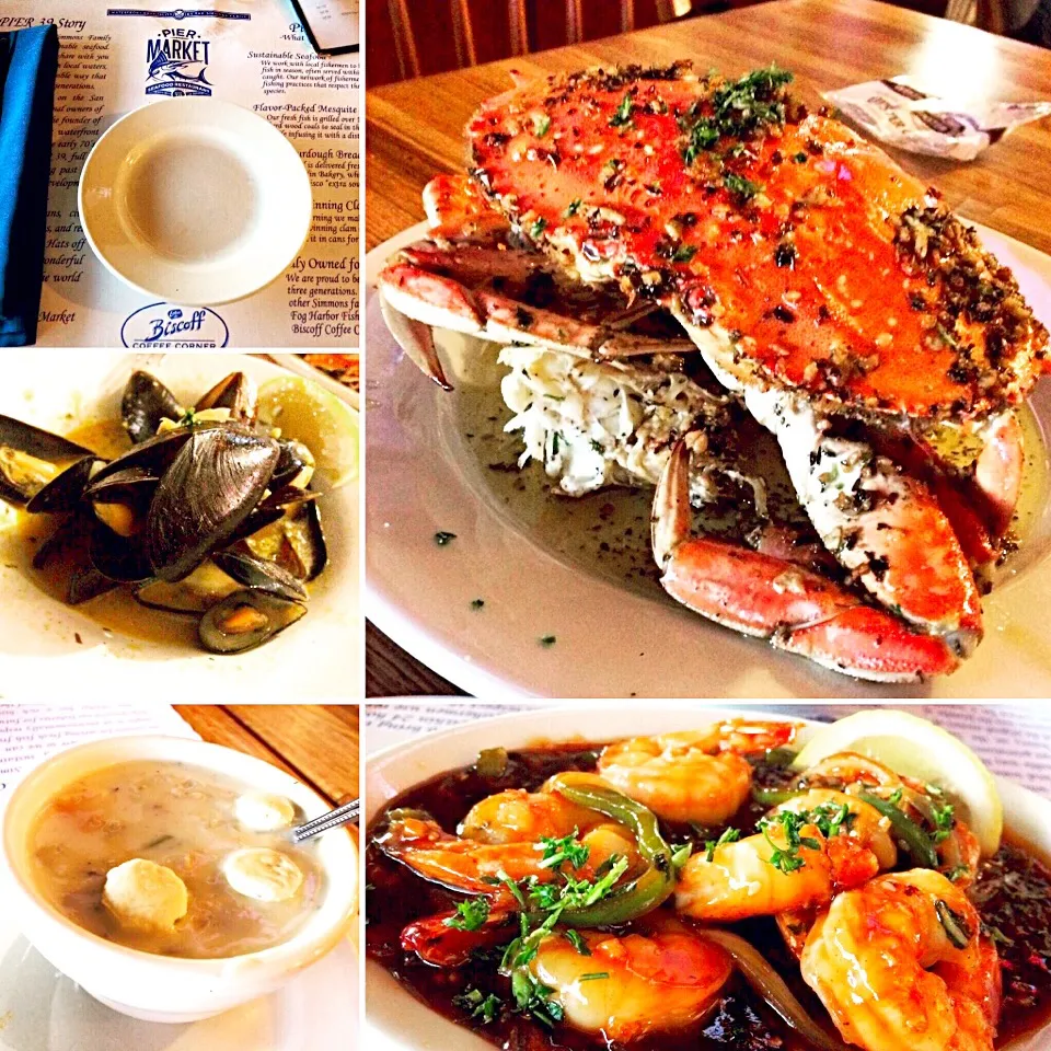 Garlic Crab, BBQ Shrimp, Clam chowder, etc.|みなもんさん