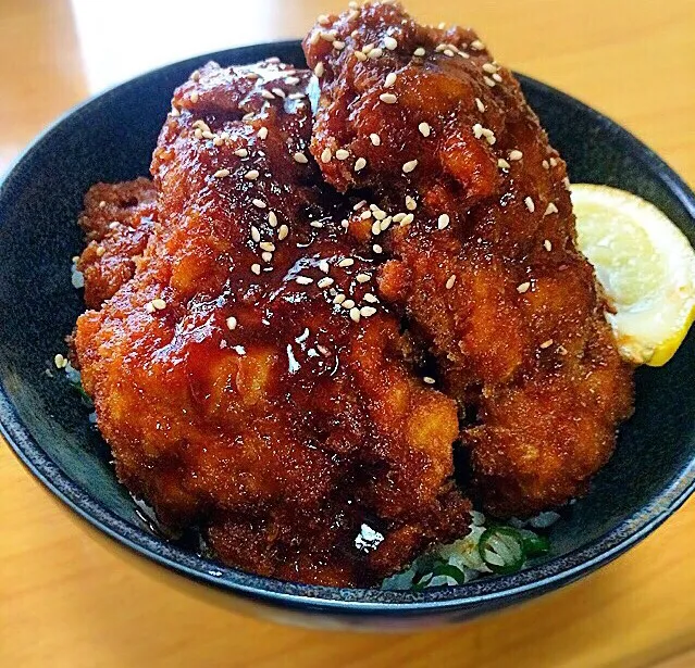 サクジュワガツーン福井ソースカツ丼風|ガク魁‼︎男飯さん