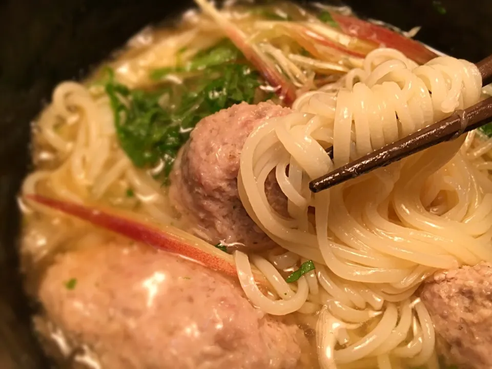 ごぼう入り 豚つくねのおろしぽん酢あんかけそうめん6|半田手延べそうめんの店 阿波や壱兆さん