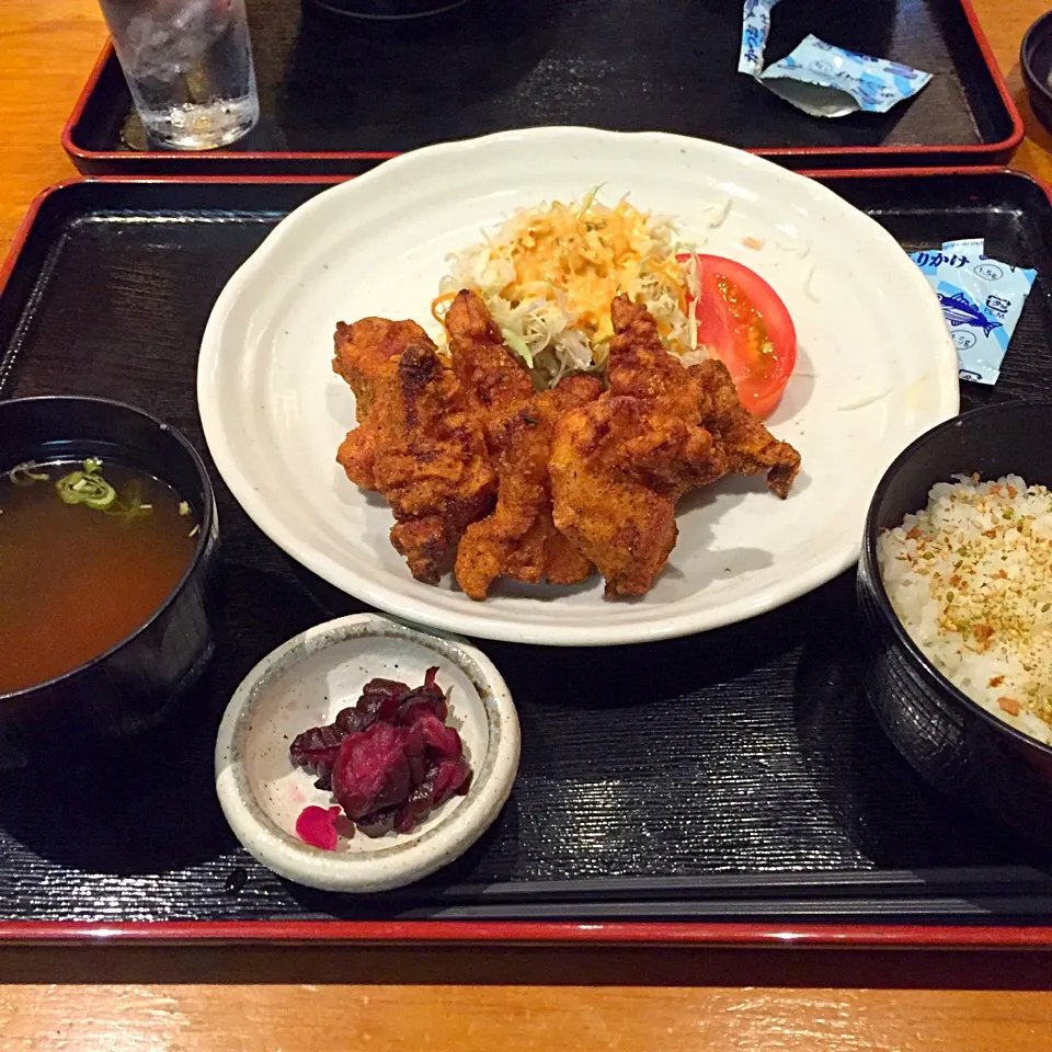 若鶏の唐揚げ定食*\(^o^)/*|すかラインさん