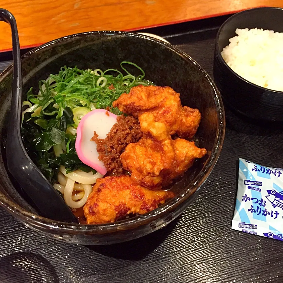 冷やし鶏から肉そぼろうどん(^O^)／|すかラインさん