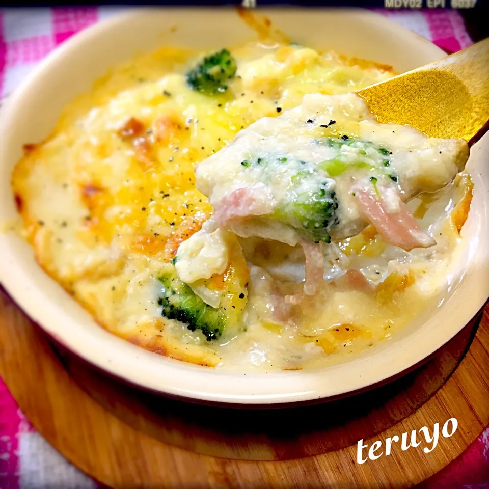 ヘルシー🎶豆腐と豆乳でトロトログラタン✨|teruyoさん