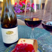 Snapdishの料理写真:Russian River wine and cheesecake|Hope Gournicさん