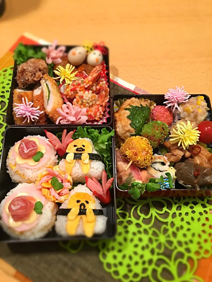 Snapdishの料理写真:お誕生日おめでとう 大好きな友達にお弁当❤️|アリエッティさん