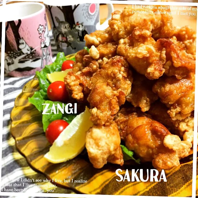 Snapdishの料理写真:リピリピ〜♪ 咲きちゃんさんの料理 うちの ザンギ🐔 （鶏のから揚げ）|さくちんさん