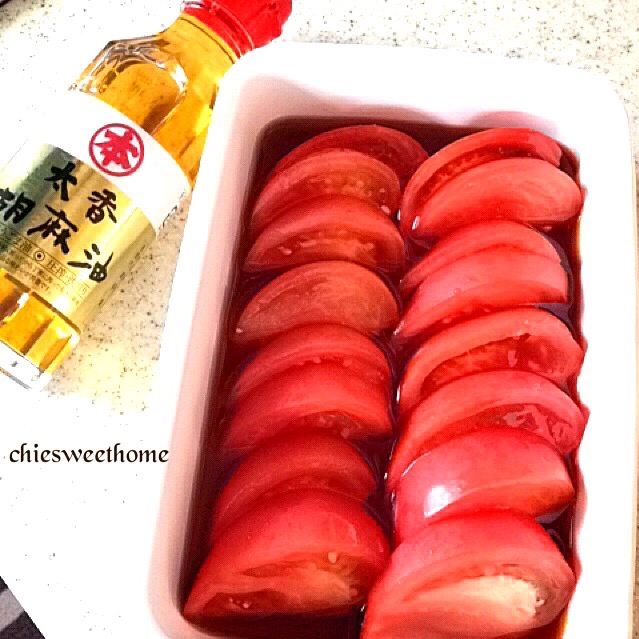 ヨッチャンさんの料理 味染み込みトマトトマト嫌いな人でも食べられちゃう魔法の味付け Chieko Snapdish スナップディッシュ Id M4m1ea